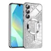 Калъф за Samsung Galaxy A16 4G / A16 5G - Луксозен блясък MagSafe - Сребрист