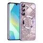 Калъф за Samsung Galaxy A16 4G / A16 5G - Луксозен блясък MagSafe - Светло лилав