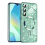 Калъф за Samsung Galaxy A16 4G / A16 5G - Луксозен блясък MagSafe - Светло зелен