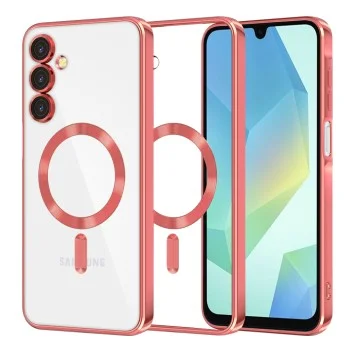 Калъф за Samsung Galaxy A16 4G / A16 5G - Luxury Crystal MagSafe - Червен