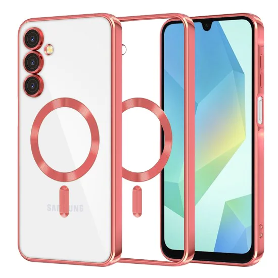 Калъф за Samsung Galaxy A16 4G / A16 5G - Luxury Crystal MagSafe - Червен