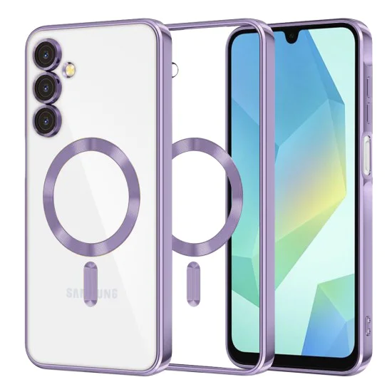 Калъф за Samsung Galaxy A16 4G / A16 5G - Luxury Crystal MagSafe - Светло лилав