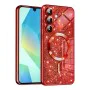 Калъф за Samsung Galaxy A16 4G / A16 5G - Luxury Glitter MagSafe - Червен