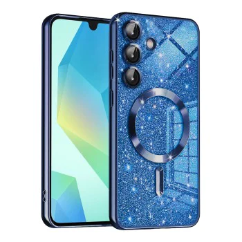 Калъф за Samsung Galaxy A16 4G / A16 5G - Luxury Glitter MagSafe - Deep Blue