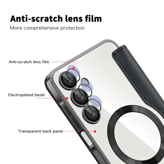 Калъф за Samsung Galaxy A16 4G / A16 5G - SmartMag Book Case - Черен
