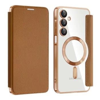 Калъф за Samsung Galaxy A16 4G / A16 5G - SmartMag Book Case - Кафяв
