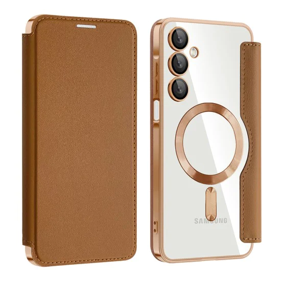Калъф за Samsung Galaxy A16 4G / A16 5G - SmartMag Book Case - Кафяв
