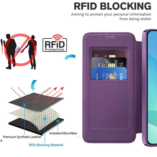 Калъф за Samsung Galaxy A16 4G / A16 5G - SmartMag Book Case - Лилав