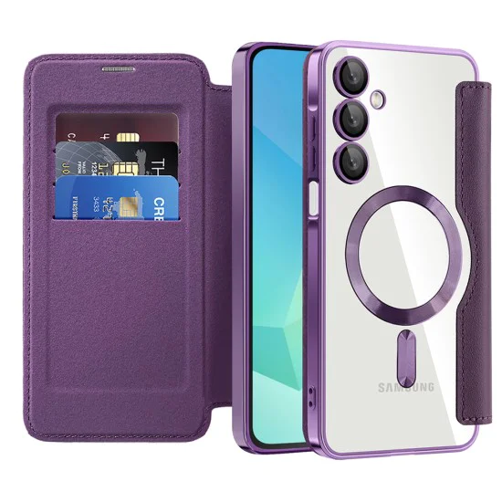 Калъф за Samsung Galaxy A16 4G / A16 5G - SmartMag Book Case - Лилав