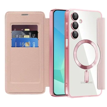 Калъф за Samsung Galaxy A16 4G / A16 5G - SmartMag Book Case - Розов