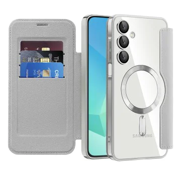 Калъф за Samsung Galaxy A16 4G / A16 5G - SmartMag Book Case - Сив