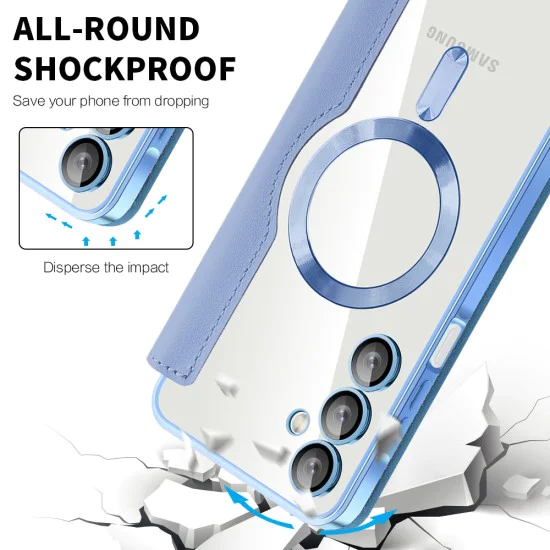 Калъф за Samsung Galaxy A16 4G / A16 5G - SmartMag Book Case - Светло син