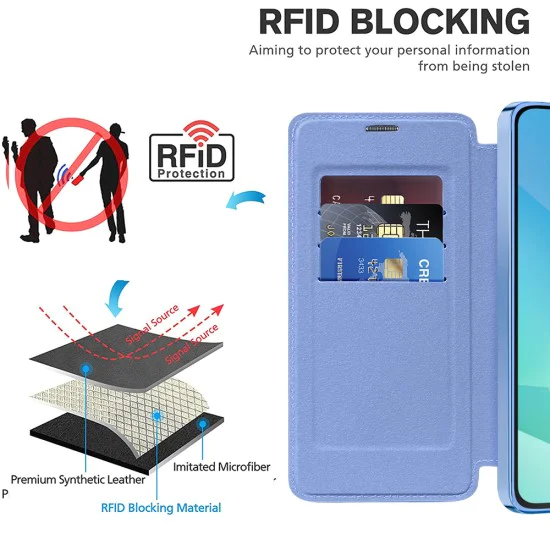 Калъф за Samsung Galaxy A16 4G / A16 5G - SmartMag Book Case - Светло син