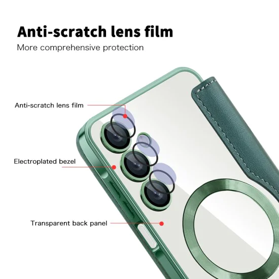 Калъф за Samsung Galaxy A16 4G / A16 5G - SmartMag Book Case - Зелен