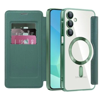 Калъф за Samsung Galaxy A16 4G / A16 5G - SmartMag Book Case - Зелен