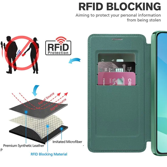 Калъф за Samsung Galaxy A16 4G / A16 5G - SmartMag Book Case - Зелен