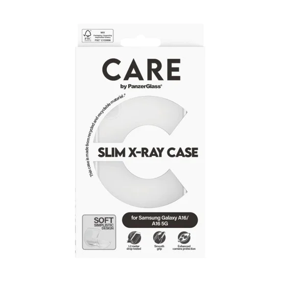 Калъф за Samsung Galaxy A16 4G - PanzerGlass® - CARE Модерен калъф - Прозрачен