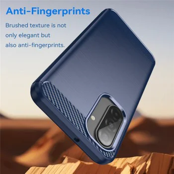 Калъф за Samsung Galaxy A17 5G / A17 4G - Techsuit - Carbon Silicone - Син