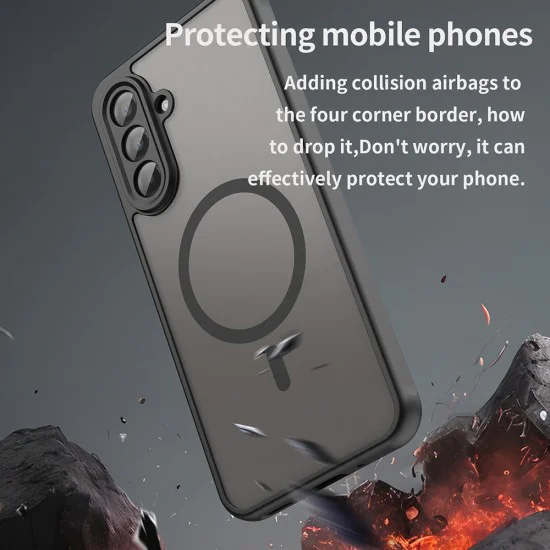 Калъф за Samsung Galaxy A17 5G / A17 4G - Techsuit - HaloFrost II MagSafe - Черен