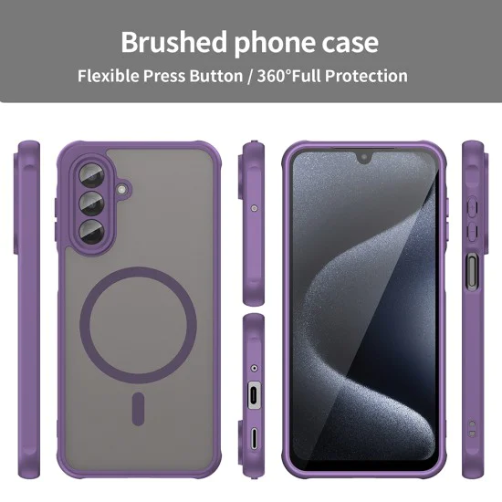 Калъф за Samsung Galaxy A17 5G / A17 4G - Techsuit - HaloFrost II MagSafe - Лилав
