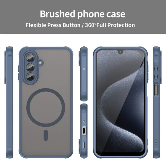 Калъф за Samsung Galaxy A17 5G / A17 4G - Techsuit - HaloFrost II MagSafe - Син