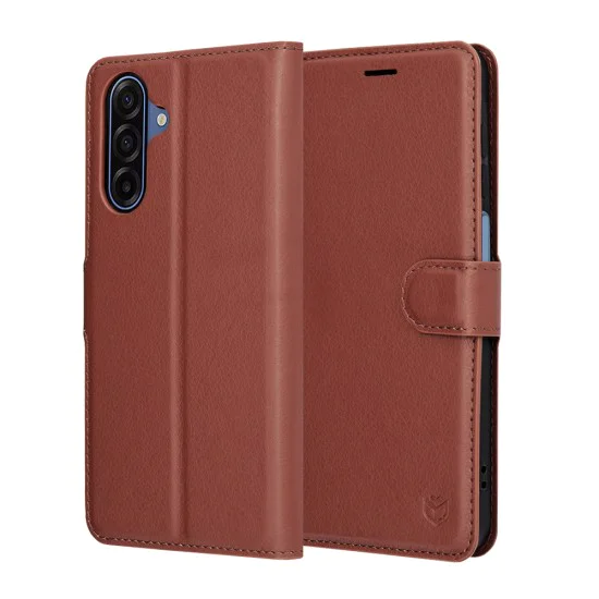 Калъф за Samsung Galaxy A17 5G / A17 4G - Techsuit - Leather Folio - Кафяв