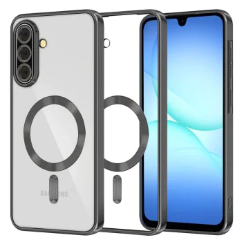 Калъф за Samsung Galaxy A17 5G / A17 4G - Techsuit - Luxury Crystal MagSafe - Черен
