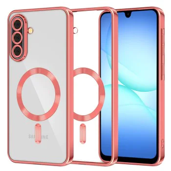 Калъф за Samsung Galaxy A17 5G / A17 4G - Techsuit - Luxury Crystal MagSafe - Червен