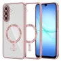 Калъф за Samsung Galaxy A17 5G / A17 4G - Techsuit - Luxury Crystal MagSafe - Розов