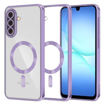 Калъф за Samsung Galaxy A17 5G / A17 4G - Techsuit - Luxury Crystal MagSafe - Светло лилав