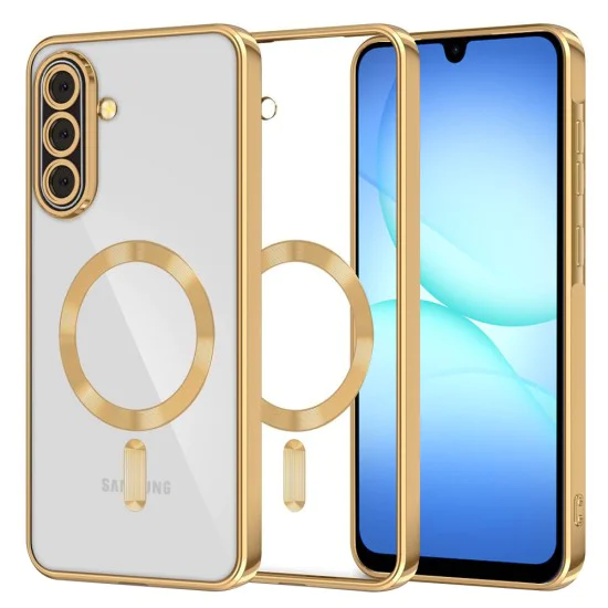 Калъф за Samsung Galaxy A17 5G / A17 4G - Techsuit - Luxury Crystal MagSafe - Златист