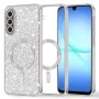 Калъф за Samsung Galaxy A17 5G / A17 4G - Techsuit - Luxury Glitter MagSafe - Сребрист