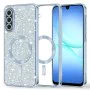 Калъф за Samsung Galaxy A17 5G / A17 4G - Techsuit - Luxury Glitter MagSafe - Светло Син