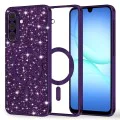 Калъф за Samsung Galaxy A17 5G / A17 4G - Techsuit - Luxury Glitter MagSafe - Тъмно лилав