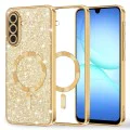 Калъф за Samsung Galaxy A17 5G / A17 4G - Techsuit - Luxury Glitter MagSafe - Златист
