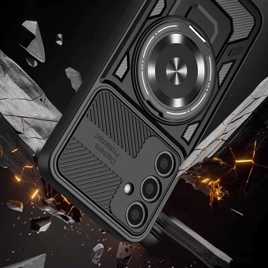 Калъф за Samsung Galaxy A17 5G / A17 4G - Techsuit - RuggedCam - Черен