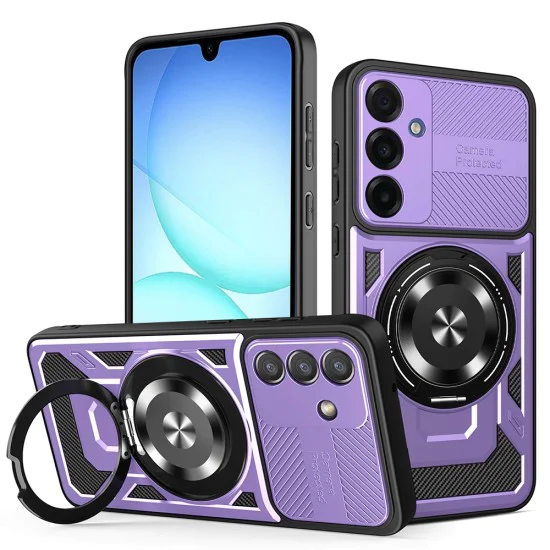 Калъф за Samsung Galaxy A17 5G / A17 4G - Techsuit - RuggedCam - Лилав