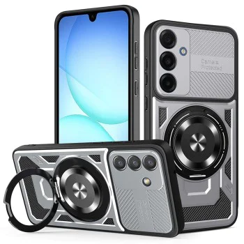 Калъф за Samsung Galaxy A17 5G / A17 4G - Techsuit - RuggedCam - Сив