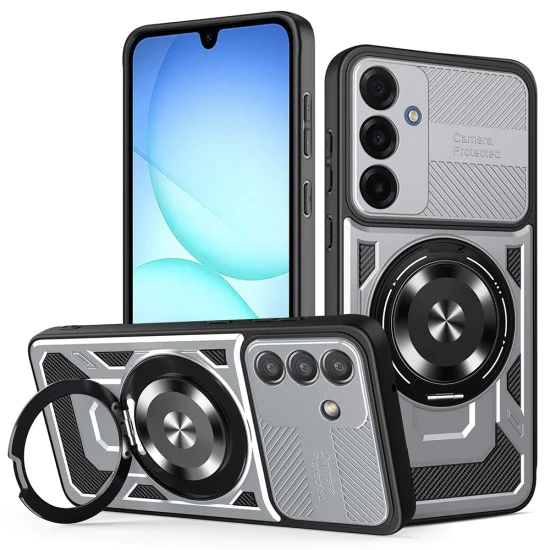 Калъф за Samsung Galaxy A17 5G / A17 4G - Techsuit - RuggedCam - Сив