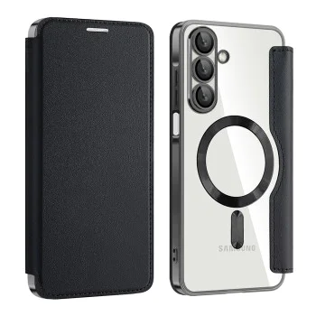 Калъф за Samsung Galaxy A17 5G / A17 4G - Techsuit - SmartMag Book Case - Черен