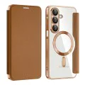 Калъф за Samsung Galaxy A17 5G / A17 4G - Techsuit - SmartMag Book Case - Кафяв