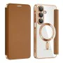 Калъф за Samsung Galaxy A17 5G / A17 4G - Techsuit - SmartMag Book Case - Кафяв