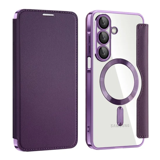 Калъф за Samsung Galaxy A17 5G / A17 4G - Techsuit - SmartMag Book Case - Лилав