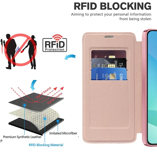 Калъф за Samsung Galaxy A17 5G / A17 4G - Techsuit - SmartMag Book Case - Розов