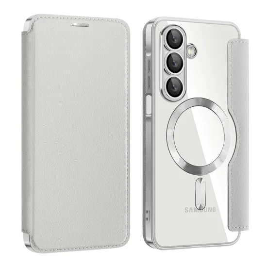 Калъф за Samsung Galaxy A17 5G / A17 4G - Techsuit - SmartMag Book Case - Сив