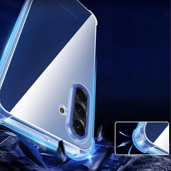 Калъф за Samsung Galaxy A17 5G / A17 4G - Techsuit - Удароустойчив Clear Silicone - Прозрачен