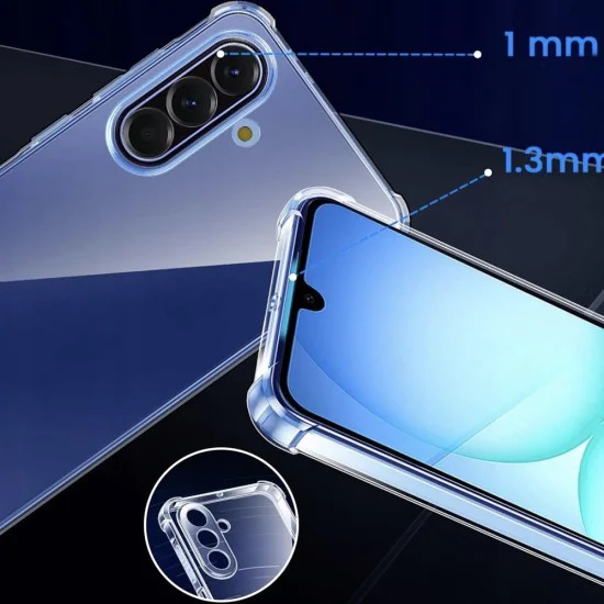 Калъф за Samsung Galaxy A17 5G / A17 4G - Techsuit - Удароустойчив Clear Silicone - Прозрачен