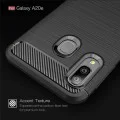 Калъф за Samsung Galaxy A20e - Carbon Silicone - Черен