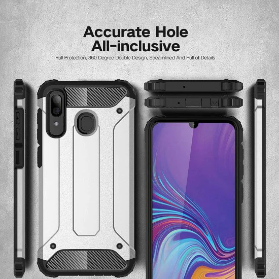 Калъф за Samsung Galaxy A20e - Hybrid Armor - Черен
