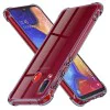 Калъф за Samsung Galaxy A20e - Techsuit - Удароустойчив Clear Silicone - Опушено Черен